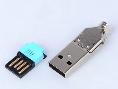 KLS1-1849  Solder A Male Plug USB Connector IDC type