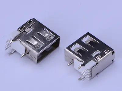 KLS1-1814 upright dip 90 A Female USB Connectors