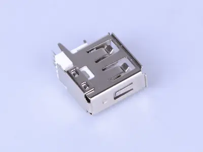 KLS1-1825 upright dip 90 A Female USB Connectors