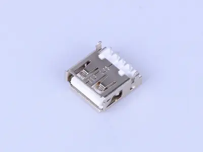 KLS1-1828 MID MOUNT 2.0mm A Female Dip 90 USB Connector