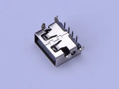 KLS1-1817 MID MOUNT 1.9mm A Female Dip 90 USB Connector