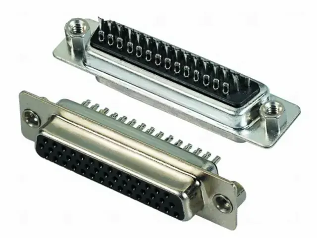 KLS1-213A & KLS1-213D DB Simple 2 Row Solder Type D-Sub Connector 9 15 25 37 50 pin male female