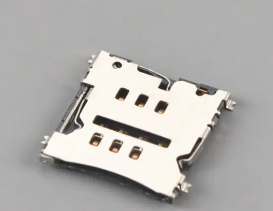 KLS1-SIM-075 1.27mm Pitch 6 Pin H1.5mm Micro SIM Card Connector
