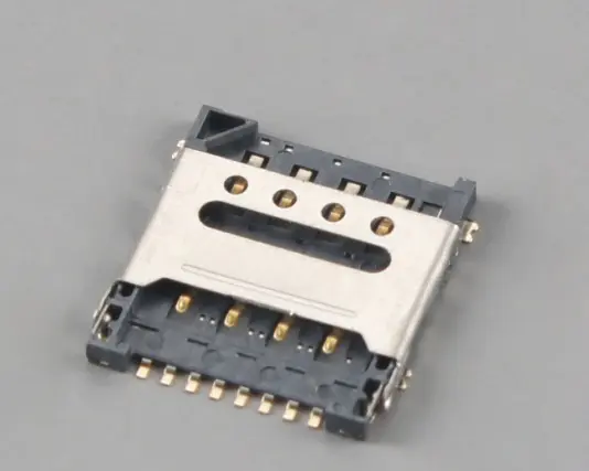 KLS1-SIM-089 1.27mm Pitch 8 Pin H1.5mm Micro SIM Card Connector