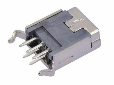 KLS1-229-5FC 5P B type R/A dip 180 Mini USB connector socket