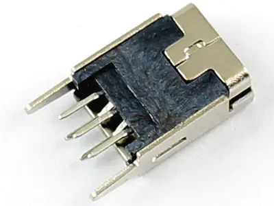 KLS1-229-5FK 5P B type R/A dip 180 Mini USB connector socket