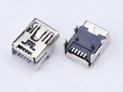KLS1-229-5FD 5P B type R/A SMD Mini USB connector socket