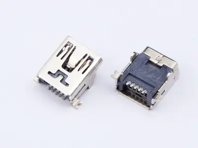 KLS1-229-5FN 5P B type R/A SMD Mini USB connector socket