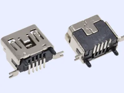 KLS1-229-5FJ Vertical 5P B type R/A SMD Mini USB connector socket