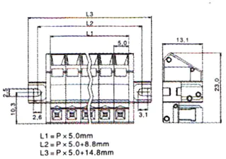 KLS2-MZY-5.00 5.00mm Female MCS connectors