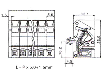 KLS2-MZH-5.00 5.00mm Female MCS connectors