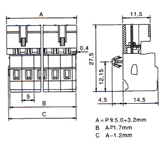 KLS2-MPKSH-5.00 5.00mm Male connectors (fail-safe)